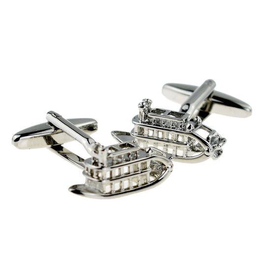 Paddle Steamer ship Boat Cufflinks | Ashton and Finch