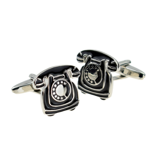 Retro Old Style Telephones Cufflinks | Ashton and Finch