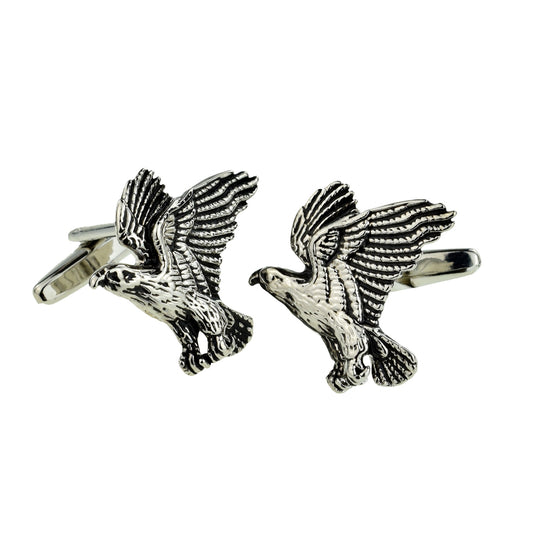 Swooping Hawk in flight Cufflinks | Ashton and Finch