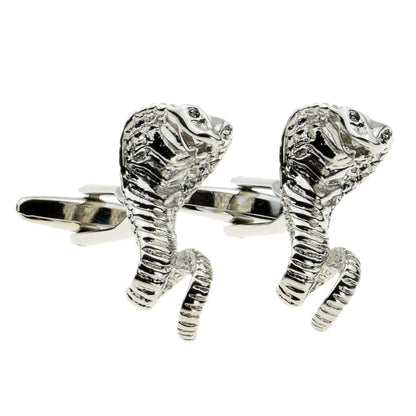 Striking Cobra Snake Cufflinks | Ashton and Finch