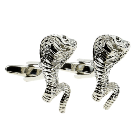 Striking Cobra Snake Cufflinks | Ashton and Finch