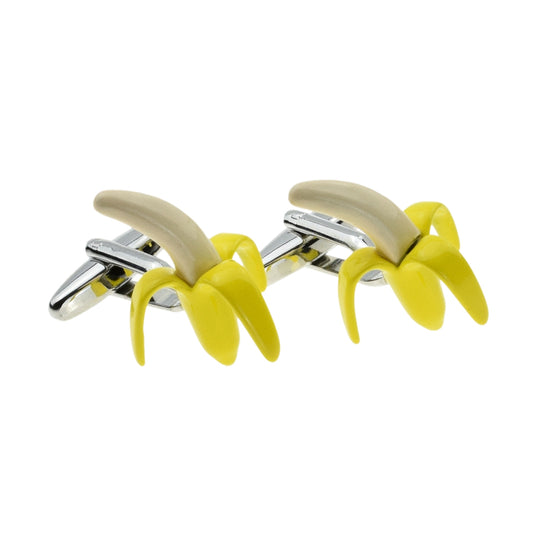 Peeled Banana Fruit Cufflinks | Ashton and Finch