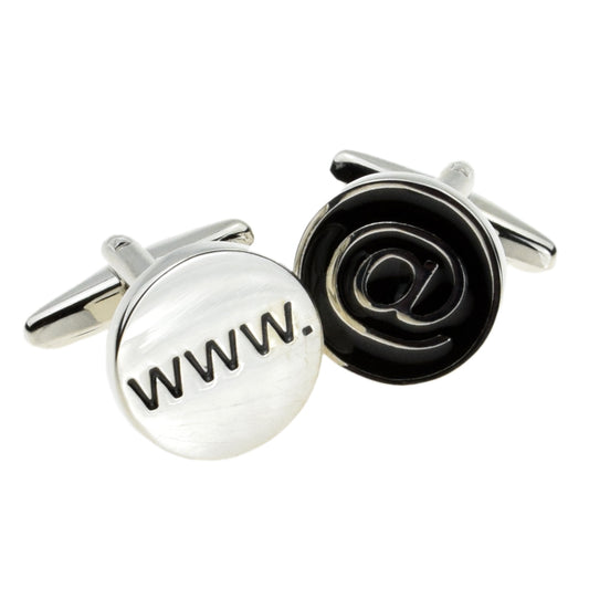 Computer User www @ Geeks Cufflinks | Ashton and Finch