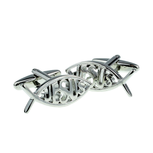 Ichthus Jesus  Religion Religious Cufflinks | Ashton and Finch