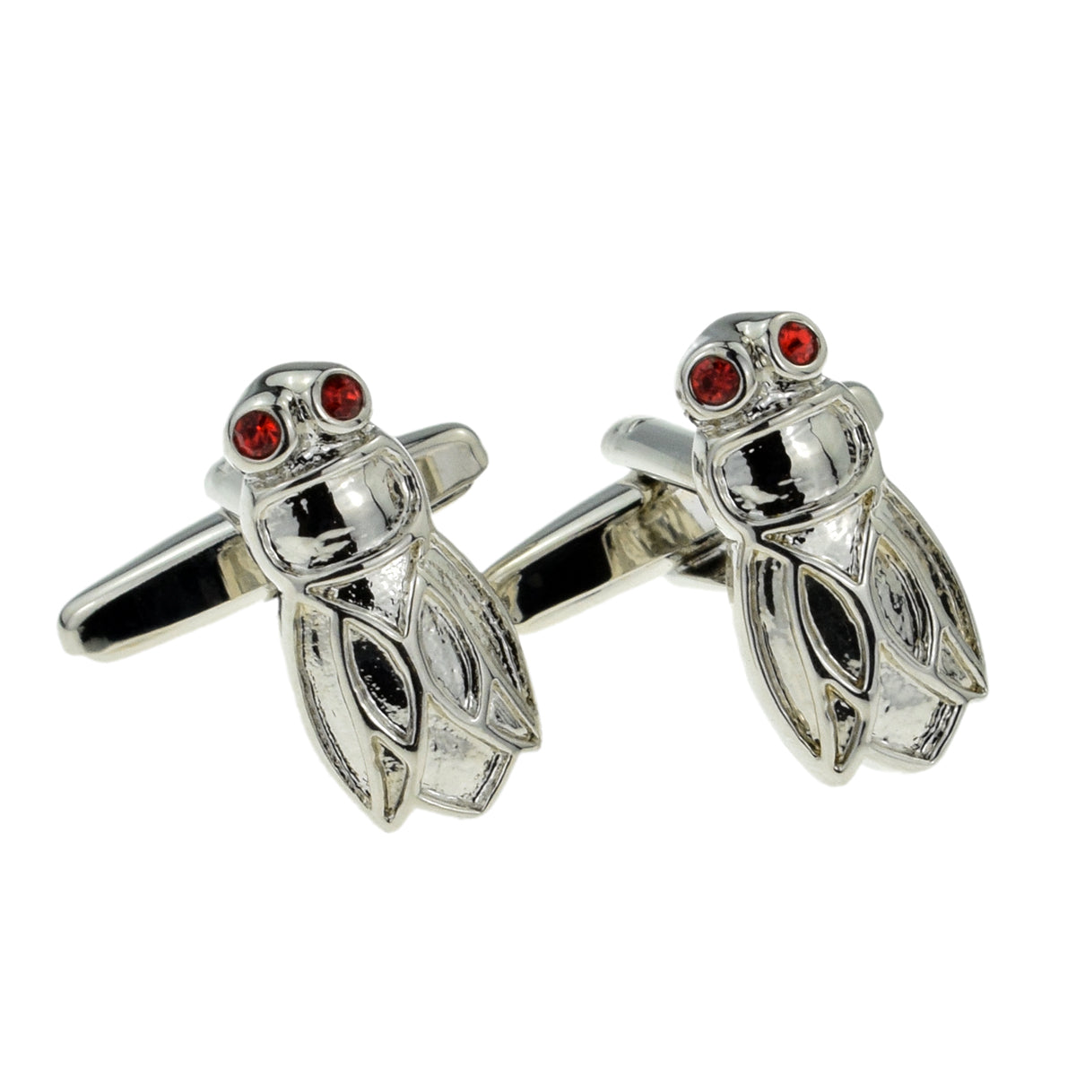 Fly with red crystal eyes Cufflinks | Ashton and Finch