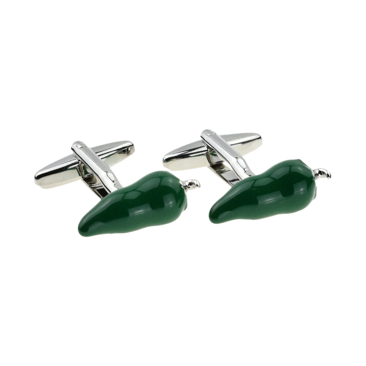 Green Chilli Pepper Cufflinks | Ashton and Finch