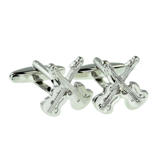 Crossed Guitars Music Instrument Cufflinks | Ashton and Finch