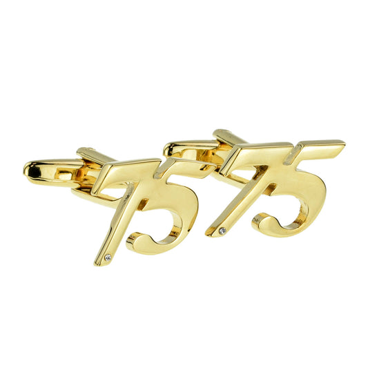Gold Plated AGE 75 Cufflinks | Ashton and Finch