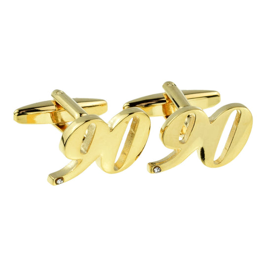 Gold Plated AGE 90 Cufflinks | Ashton and Finch
