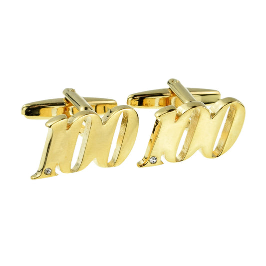 Gold Plated AGE 100 Cufflinks | Ashton and Finch