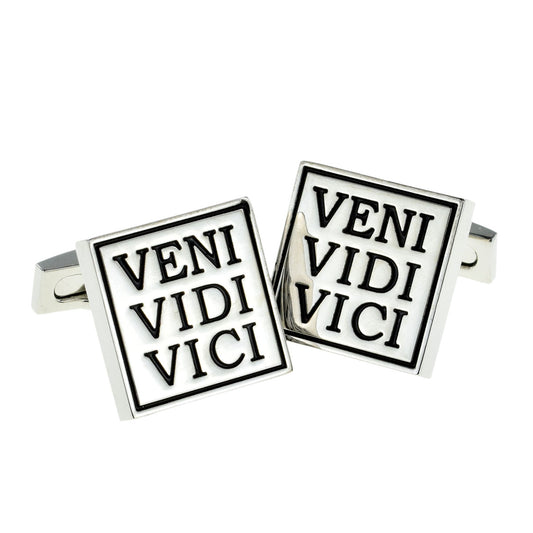 VENI VIDI VICI I came I saw I conquered Cufflinks | Ashton and Finch