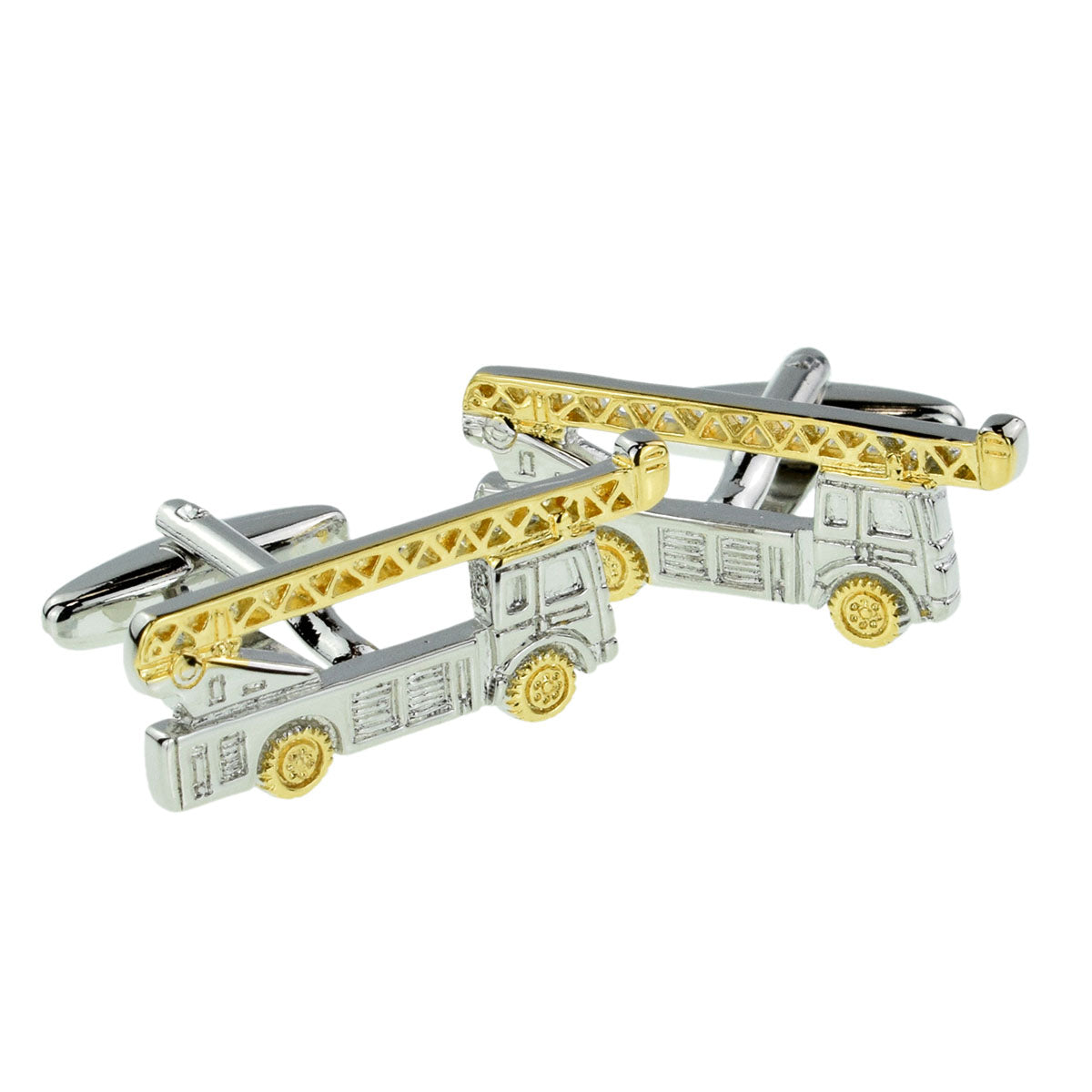 Two Tone Lorry Crane Cufflinks | Ashton and Finch