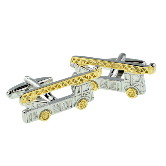 Two Tone Lorry Crane Cufflinks | Ashton and Finch