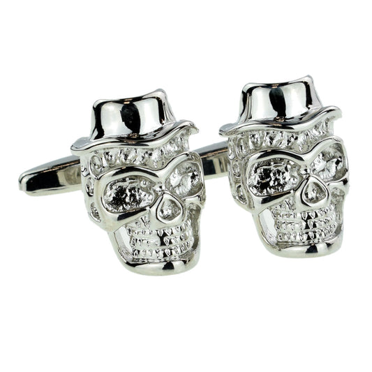 Skulls with Hat Cufflinks | Ashton and Finch