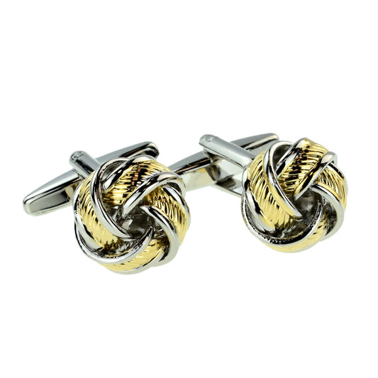 Two Tone Knot Classic Cufflinks | Ashton and Finch