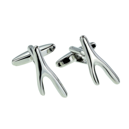 Make a Wish Wishbone Cufflinks | Ashton and Finch