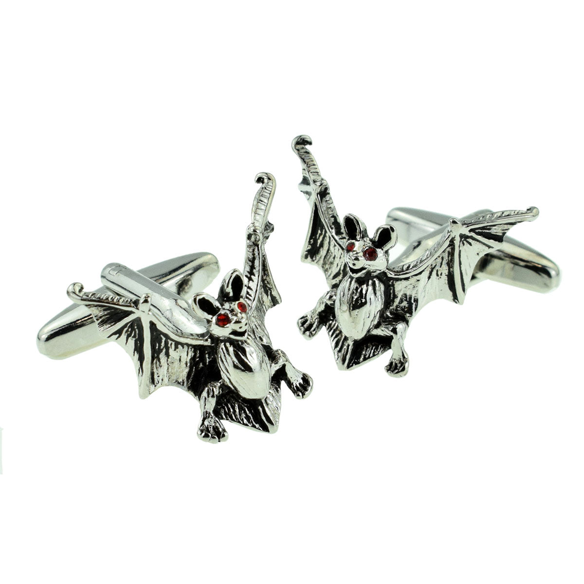 Bats with Red Crystal Eyes Cufflinks | Ashton and Finch