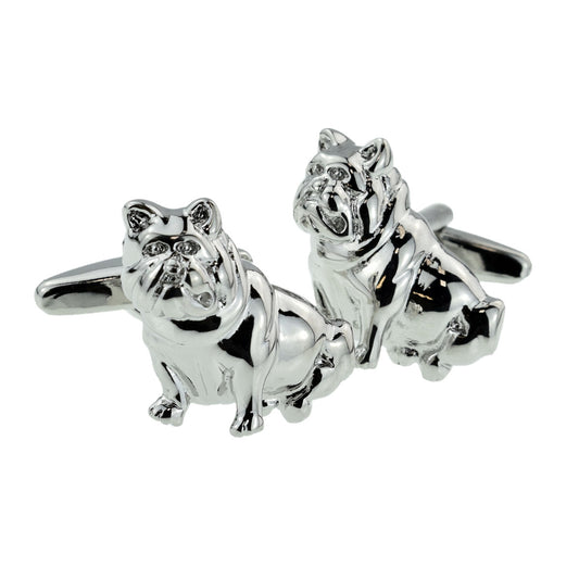Sitting Bulldog Dog Pet Cufflinks | Ashton and Finch