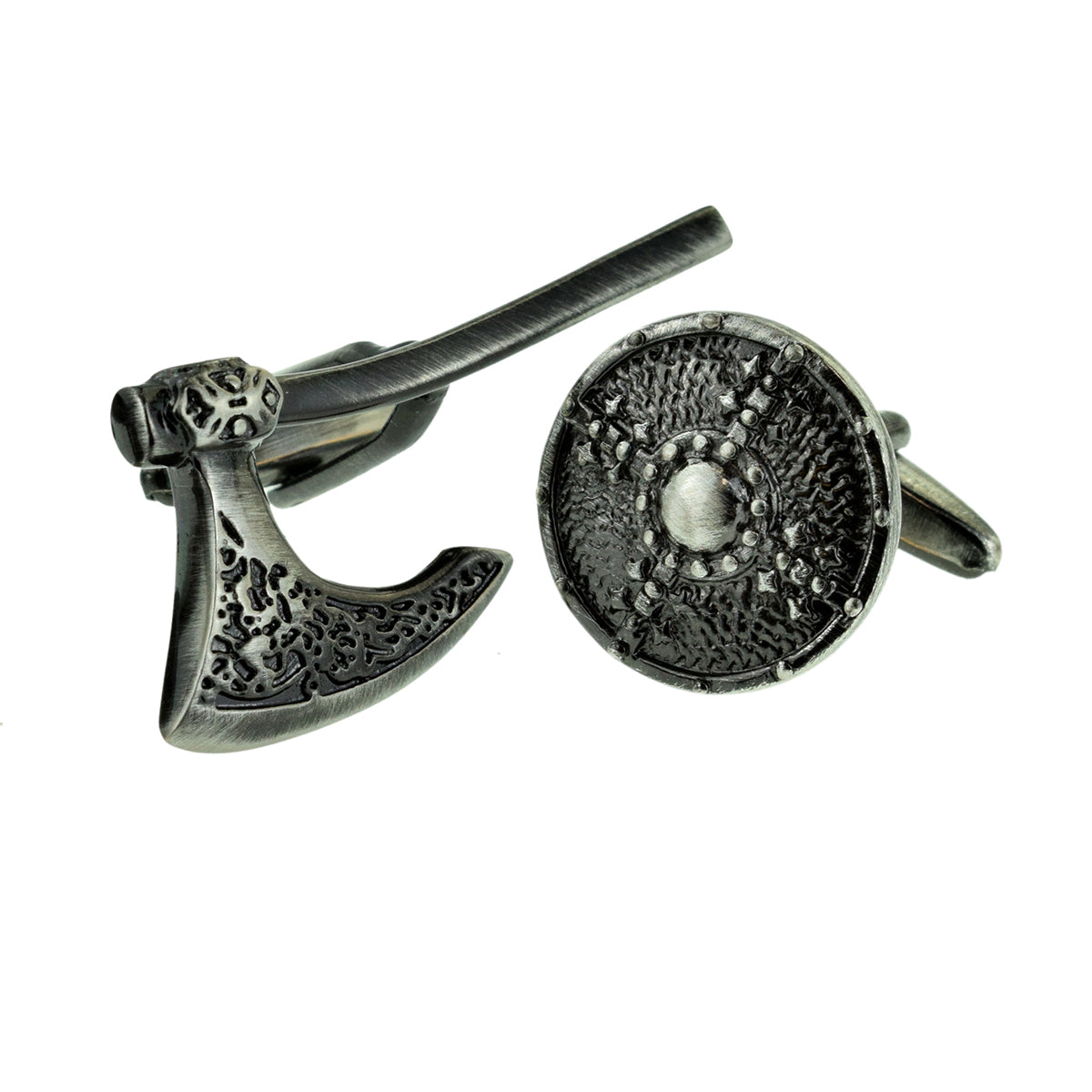 Antique Viking Battle Axe & Shield Museum Cufflinks | Ashton and Finch