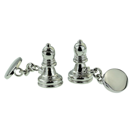Bishop Chess Piece Chain Cufflinks | Ashton and Finch