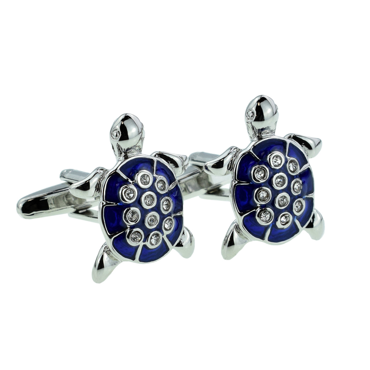 Blue Crystal Turtle Cufflinks | Ashton and Finch