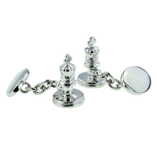 King Chess Pieces Chain Cufflinks | Ashton and Finch