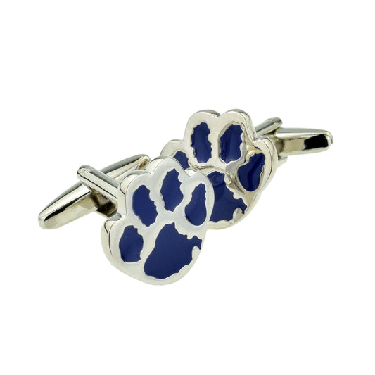 Blue Dogs Paw design Pet Cufflinks | Ashton and Finch