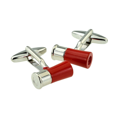 Red Shotgun Cartridge Shooters Gun Cufflinks | Ashton and Finch