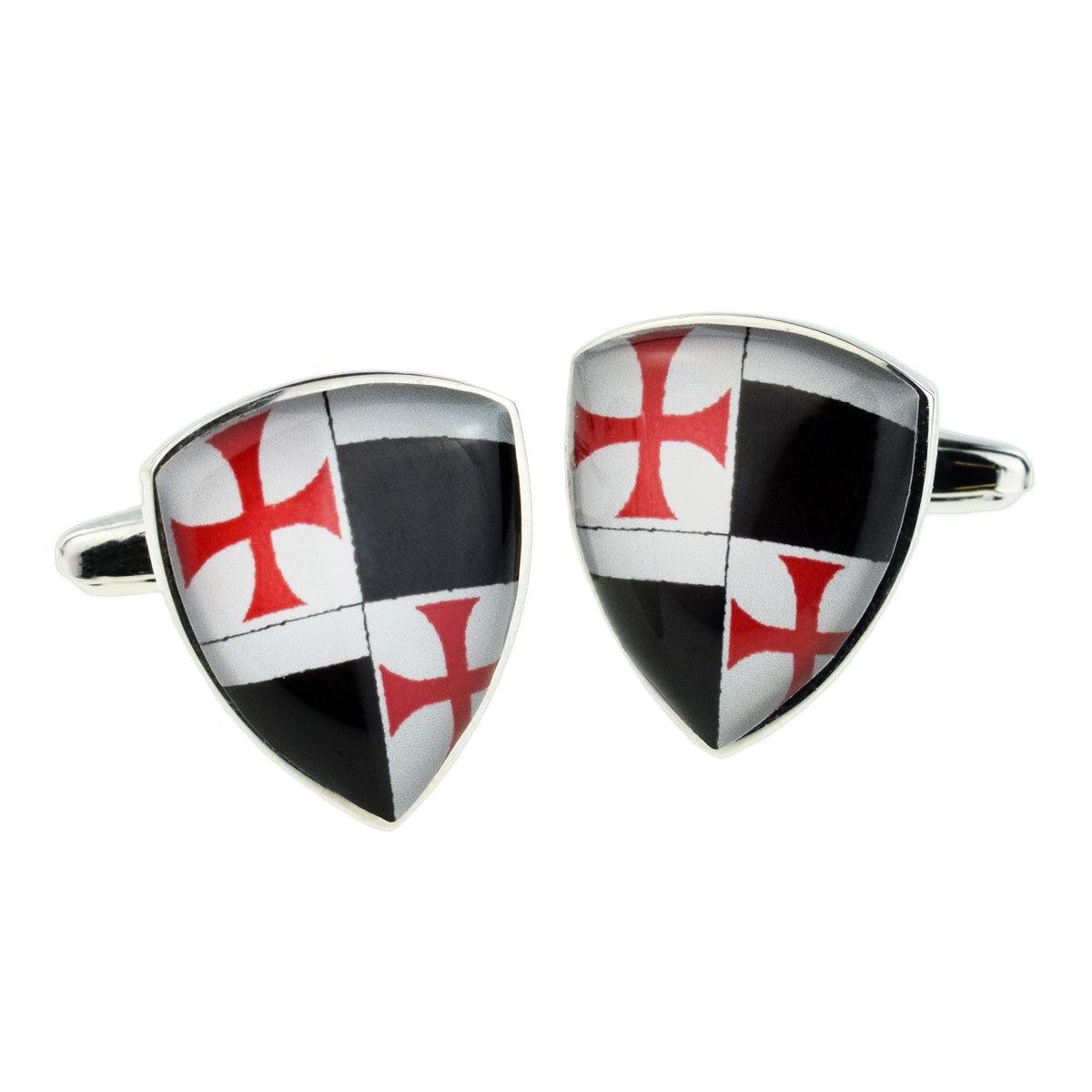 Multiple Knights Templar Cross Shield Cufflinks | Ashton and Finch