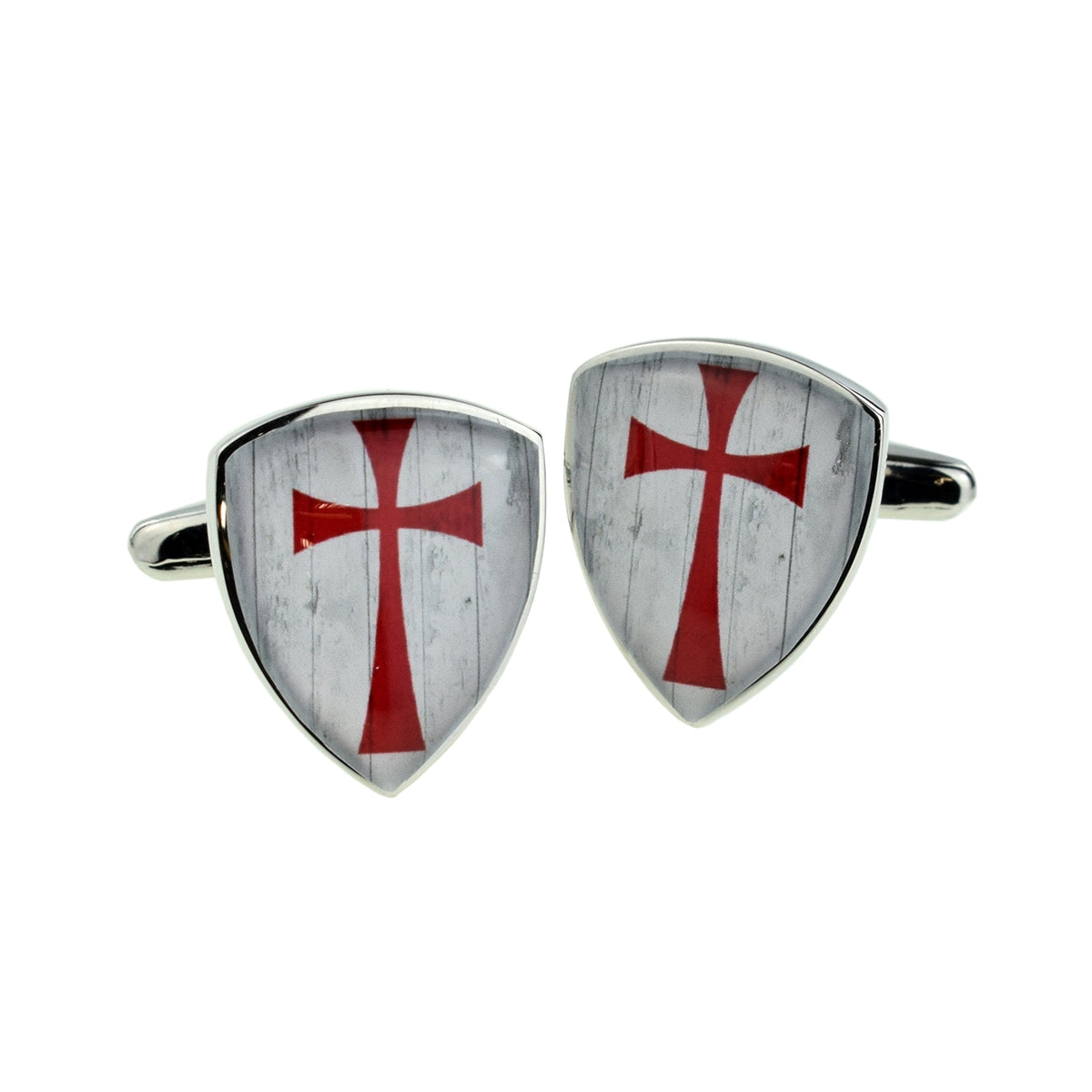 Ornate Knights Templar Cross Shield Cufflinks | Ashton and Finch