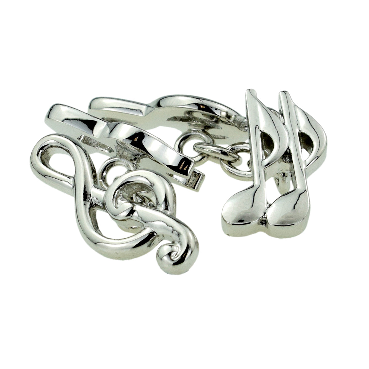 Treble Clef & Musical Notes Chain Style Cufflinks | Ashton and Finch