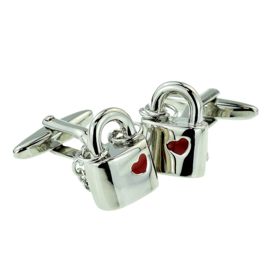 Locked in Love Padlocks Cufflinks | Ashton and Finch
