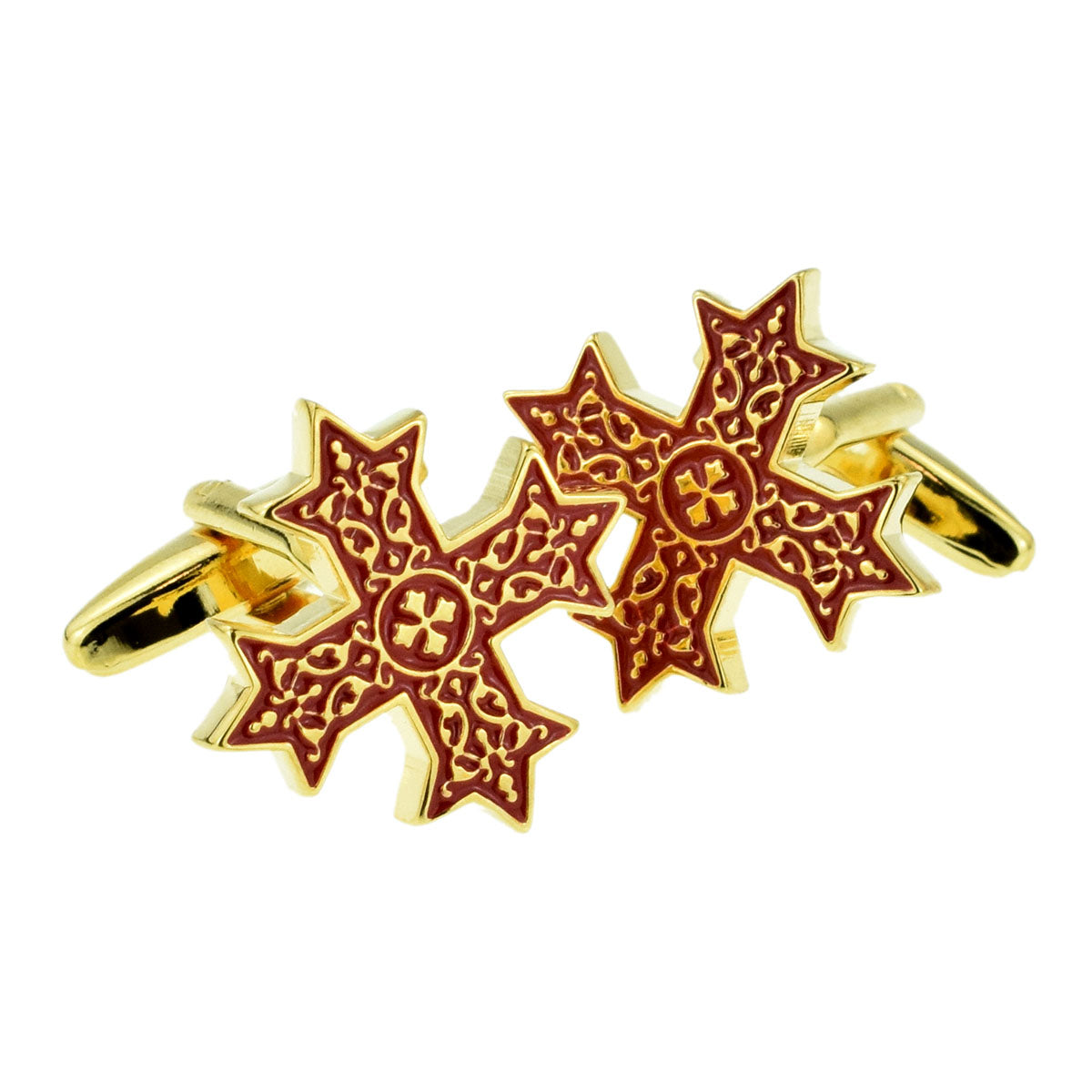 Red Coptic Cross Cufflinks | Ashton and Finch