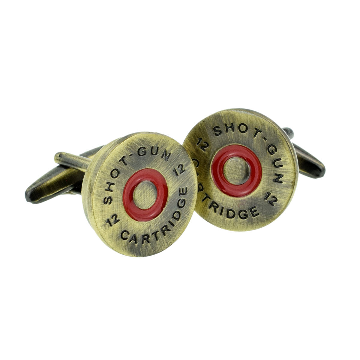 Brass Shotgun Cap Hunter Shooters Cufflinks | Ashton and Finch