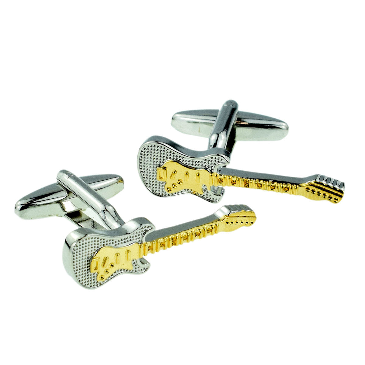 Two Tone Electric Guitar Design Cufflinks | Ashton and Finch