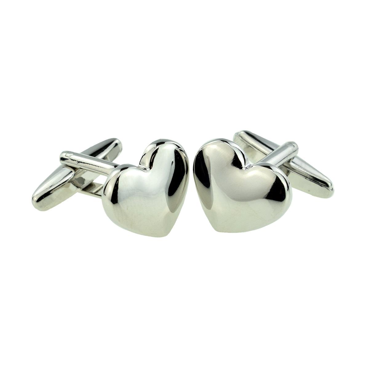 Domed Metal Love Heart Cufflinks | Ashton and Finch