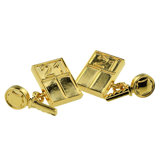 Gold Plated Chain Style 21st Birthday Cufflinks | Ashton and Finch