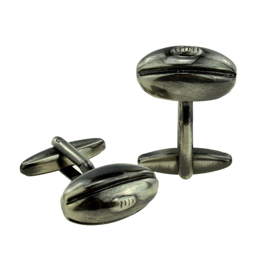 Antique Finish Rugby Ball Sport Cufflinks | Ashton and Finch