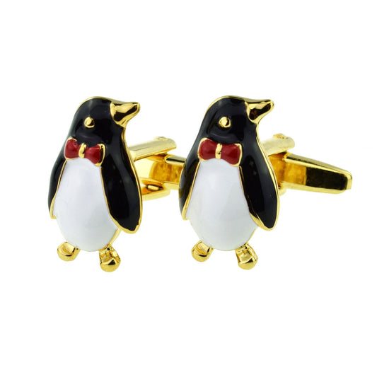 Gold Plated Penguin Cufflinks | Ashton and Finch