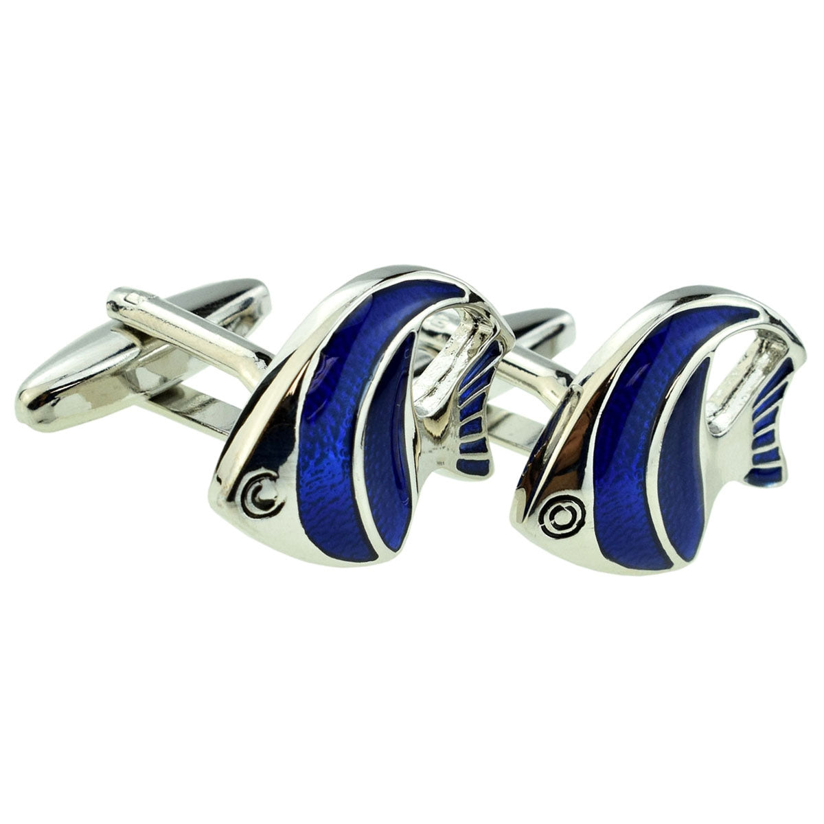 Blue Tropical Fish Cufflinks | Ashton and Finch