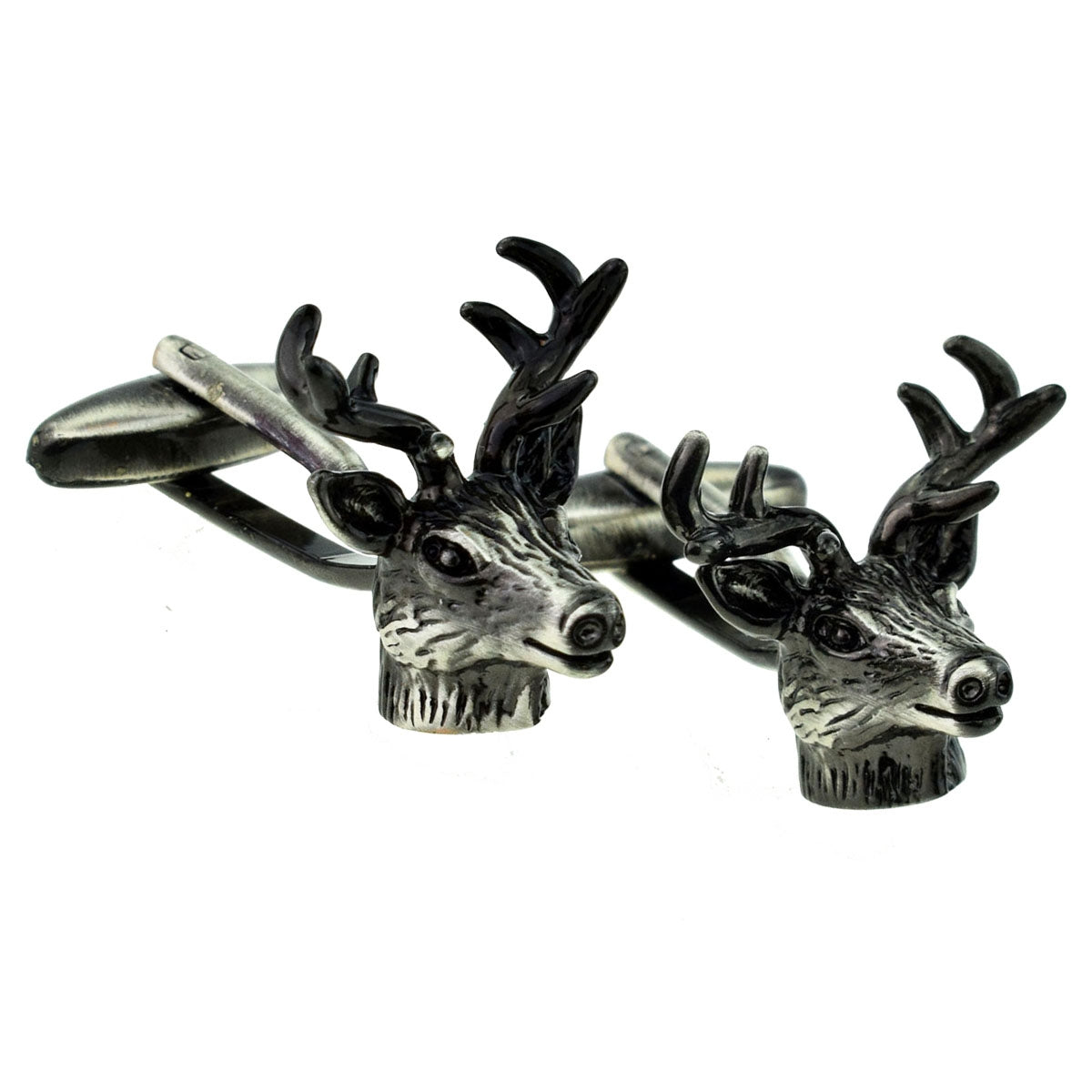Antique Finish Stags Head Game Animal Cufflinks | Ashton and Finch