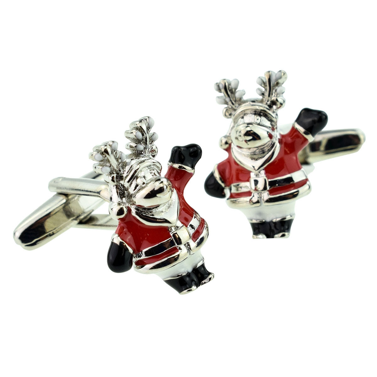 Rudolph the Red Nosed Reindeer as Father Christmas Cufflinks | Ashton and Finch