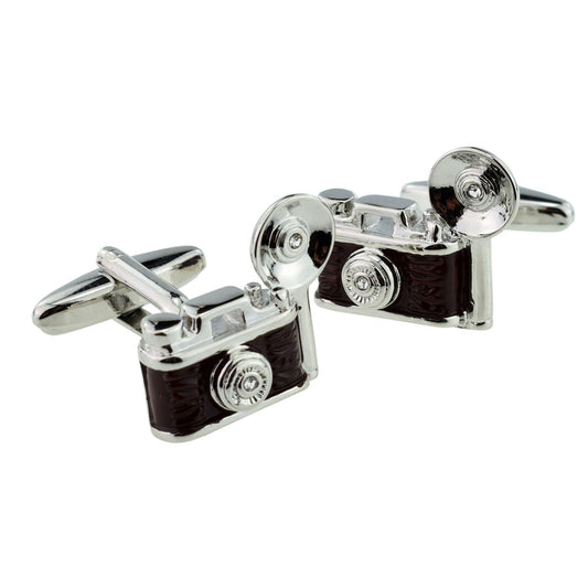 Retro Camera with Flash Bulb Cufflinks | Ashton and Finch