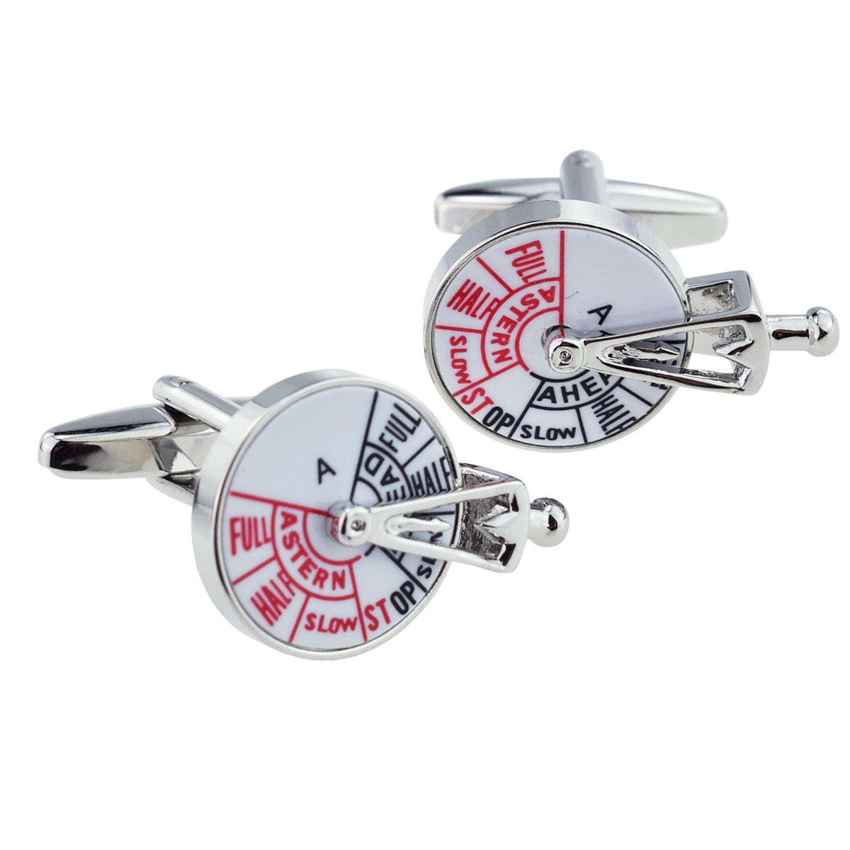 Sailors Ships Speed Control Telegraph Full ahead Cufflinks | Ashton and Finch