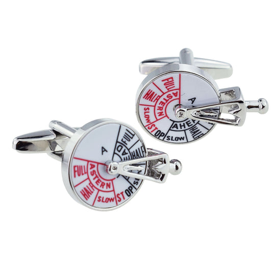 Sailors Ships Speed Control Telegraph Full ahead Cufflinks | Ashton and Finch