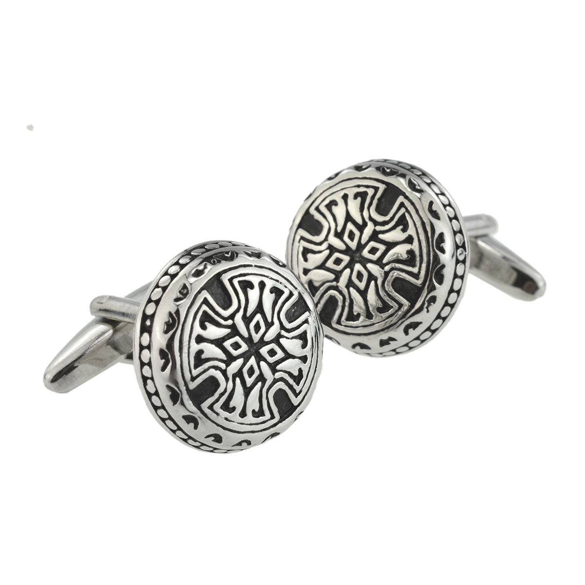 Rounded Gothic Cross Classic Cufflinks | Ashton and Finch