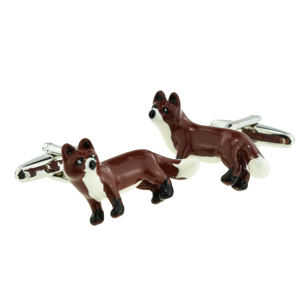Coloured Standing Fox Cufflinks | Ashton and Finch