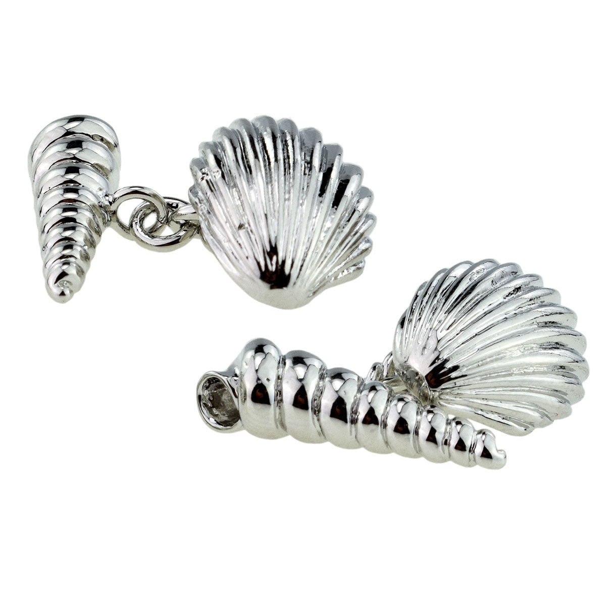 Chain Style Beach Shells Cufflinks | Ashton and Finch