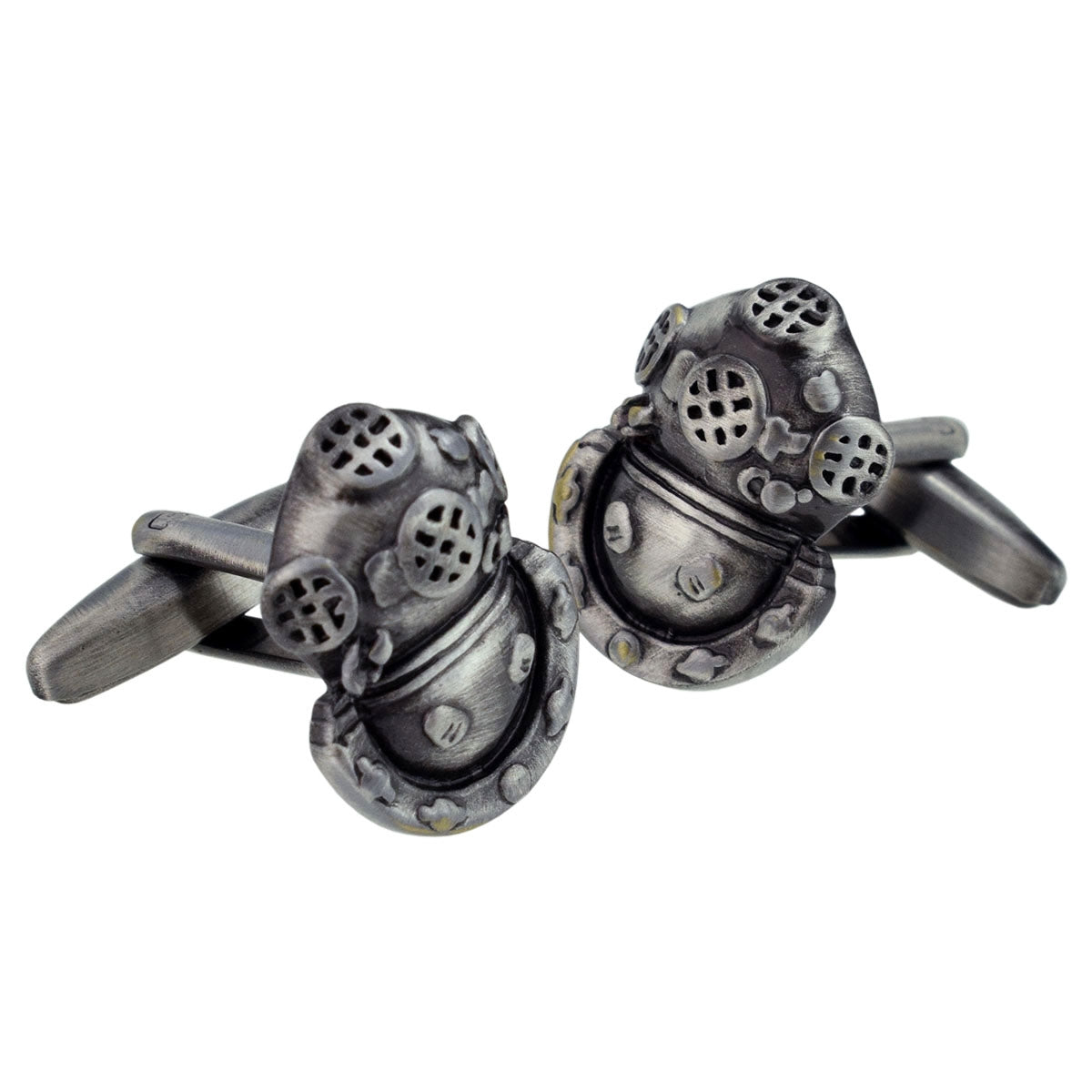 Antique Deep Sea Divers Helmet Museum Cufflinks | Ashton and Finch