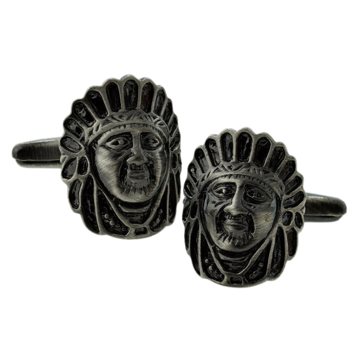 Red Indian Chief Cufflinks | Ashton and Finch